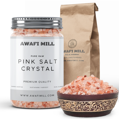 Awafi Mill Pink salt crystal Sendha Namak Bottle of 100g