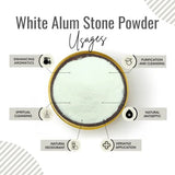 Awafi Mill Alum Stone Powder | Deodorant Powder - Bottle of 100g