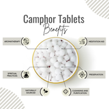 Awafi Mill Camphor | Indian Pacha Karpooram - Bottle of 100g