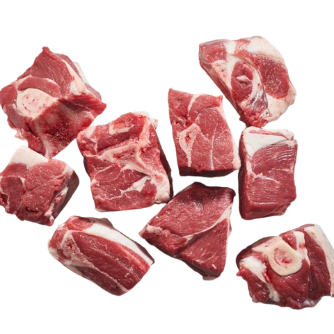 Bone-In Lamb Shoulder Small Cube Raised w/o Antibiotics 1kg