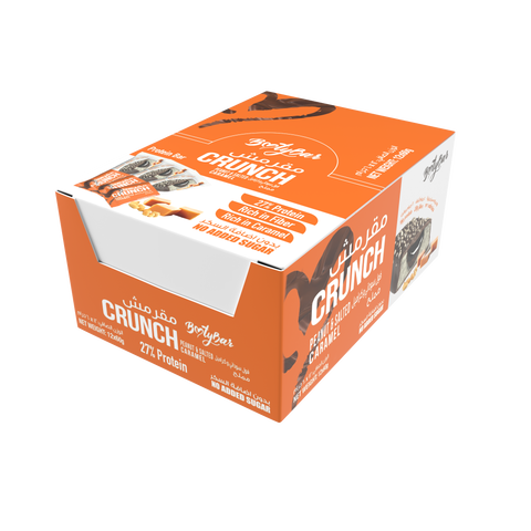 Bootybar Crunch Protein Bar Peanut & Salted Caramel flavor (60g) Pack of 12