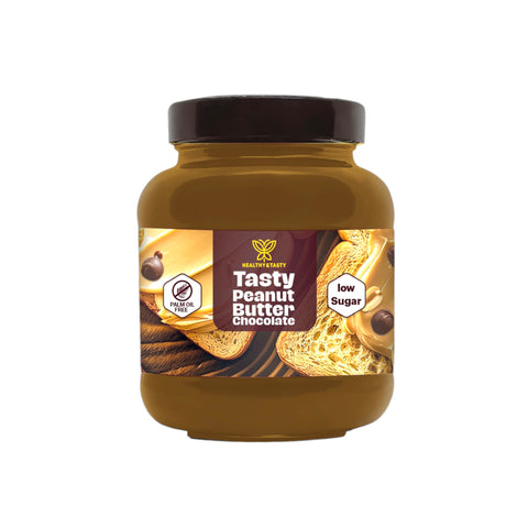 Healthy & Tasty Peanut Butter Chocolate, Palm oil free, No Preservatives, Low Sugar 375g