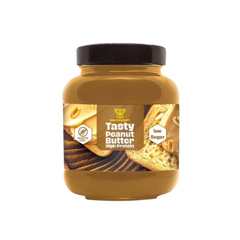 Healthy & Tasty Peanut Butter High Protein, Palm oil free, No Preservatives, Low Sugar 375g