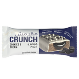 Bootybar Crunch Protein Bar Cookies & Cream flavor (60g) Pack of 12