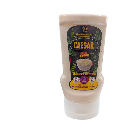 Healthy & Tasty Caesar Salad Dressing Low Carb, Low Fat, No Starch, No Added Sugar, No Soy Oil, No Hydrogenated Oil 340ml