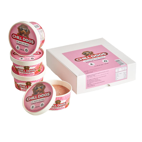 Chill Dogs Swirlin' Strawberry Box 4Cups 130ml