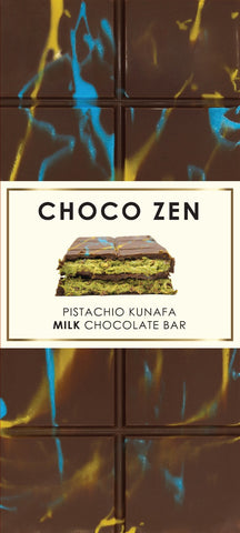 Choco Zen Pistachio Kunafa Milk Dubai Chocolate Bar 190g