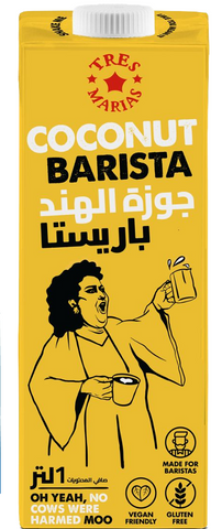 Tres Marias Barista COCONUT MILK Plant-Based Drink 1L