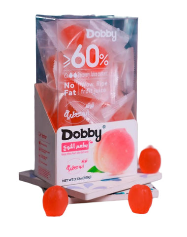 Dobby Konjac White Peach Juice Soft Candy Gummy 100g