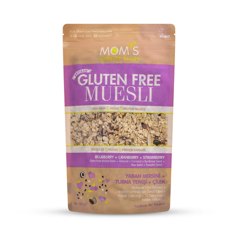 Mom's Gluten Free Muesli Blueberry Cranberry Strawberry 300g