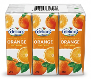 Delice Orange Juice 20cl - Pack of 6