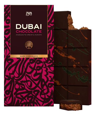 ZYN Dubai Kunafa DARK Hazelnut Cream Chocolate 200g
