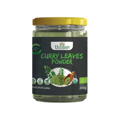 Heritage Organic, Vegan, Gluten Free - Curry Leaves Powder 200g