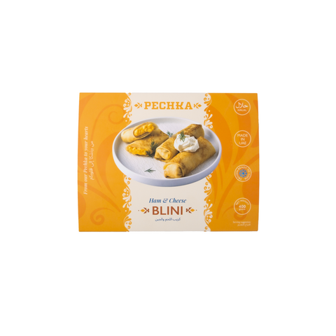 Pechka Frozen Blini with Ham & Cheese 400g