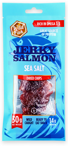 Wild Fish Pink Salmon Dried Chips Sea Salt 30g