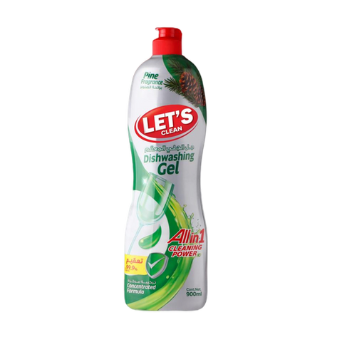 Let's Clean Dishwashing Gel Pineapple 900ml