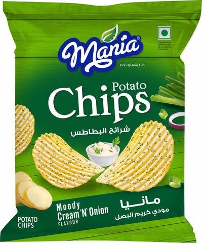 Mania Cream n Onion Potato Chips 52g