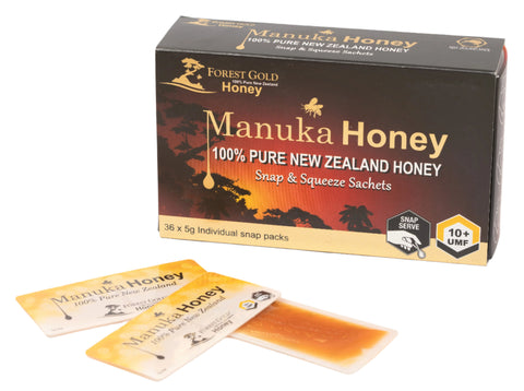 Forest Gold Manuka UMF™ 10+ Honey Snap Packs (Monofloral) - 180g