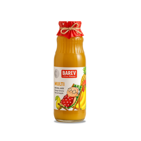Barev Refreshing Mixed Fruit 100% Natural Multi-Tropical Nectar 1L