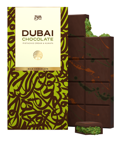 ZYN Dubai Kunafa MILK Chocolate Pistachio Cream 200g
