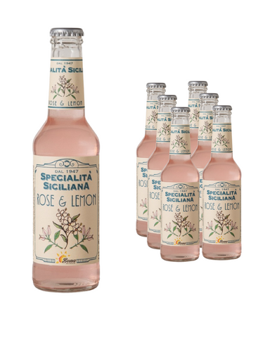 Specialita Siciliana Rose & Lemon Italian Soft Drink 275ml (Pack of 6)