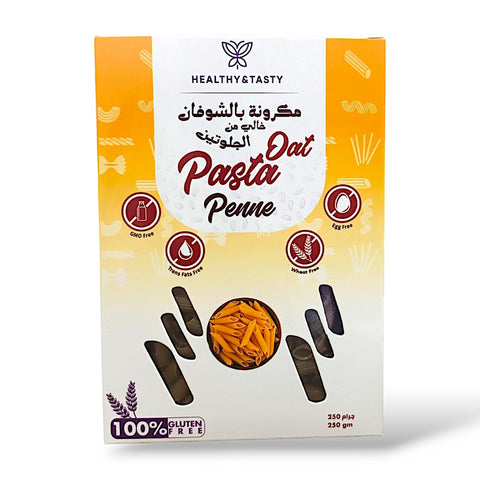 Healthy & Tasty Oats Penne Pasta, Gluten Free, GMO Free, Trans Fats Free, Wheat Free, Egg Free, 250g