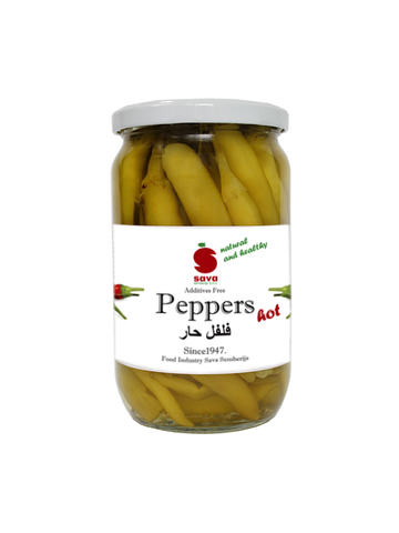 Sava Pickled Peppers Hot 370 ml
