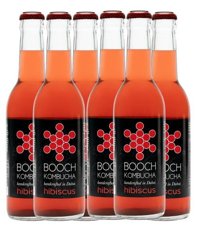 Booch Kombucha Hibiscus (Pack of 6) 300ml