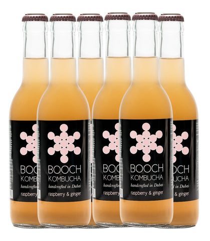 Booch Kombucha Raspberry & Ginger (Pack of 6) 300ml