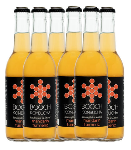 Booch Kombucha Mandarin Turmeric (Pack of 6) 300ml
