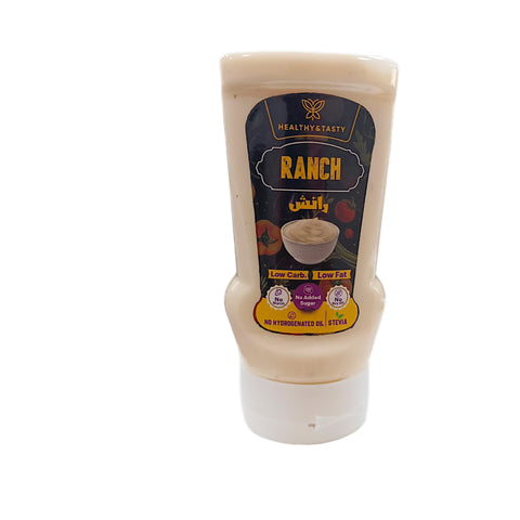 Healthy & Tasty Ranch Salad Dressing Low Carb, Low Fat, No Starch, No Added Sugar, No Soy Oil, No Hydrogenated Oil 340ml