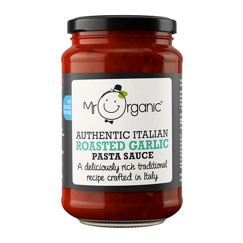Mr Organic No Added Sugar Authentic Italian Roasted Garlic Pasta Sauce 350g