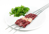 3 Skewers Lamb Tenderloin fillet cubes Marinated 300g