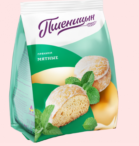 Pshenitsyn Gingerbread Mint Cookies 200g
