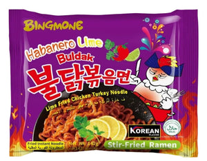 Bingmone Buldak Habanero Lime Hot Chicken Ramen 142g