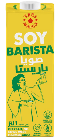 Tres Marias Barista SOYA MILK Plant-Based Drink 1L
