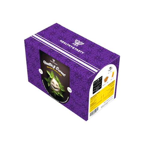 Healthy & Tasty Stevia Natural Sweetener Powder from Stevia Leaves, Zero Calorie (100 Sachets X 1.5g) 150g