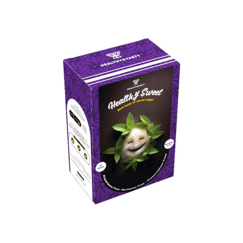 Healthy & Tasty Stevia Natural Sweetener Powder from Stevia Leaves, Zero Calorie (25 Sachets X 1.5g) 37.5g