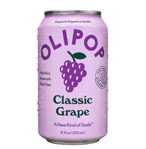 Olipop Classic Grape Soda Can 355ml