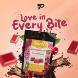 Tuevv White Chocolate with Raspberries 100g