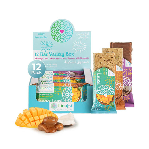 Crispy Protein Bars, Variety Pack, 12x50g
