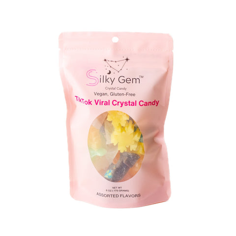 Silky Gem Sweet Bites TikTok Viral Crystal Candy Vegan, Gluten-Free 170g