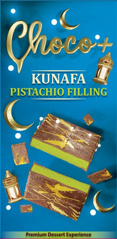 Choco+ Ramadan Pistachio Kunafa Milk Dubai Chocolate Bar 200g