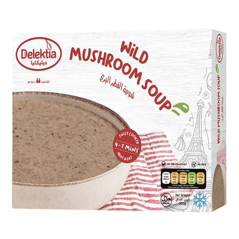 Delektia Wild Mushroom Soup Frozen Meal 500g