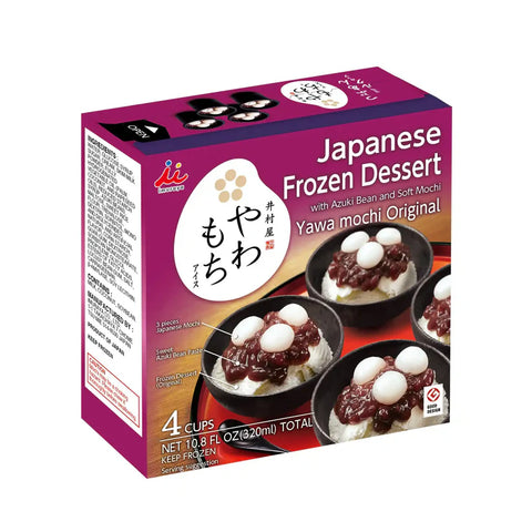 Japanese Frozen Dessert Yawamochi Orignal (4 Cups) 320ml