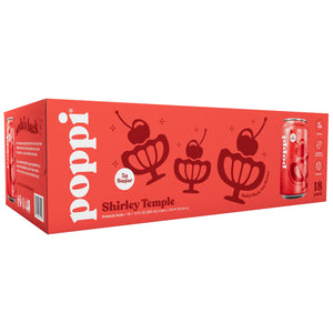 Poppi Prebiotic Soda, Shirley Temple (Pack of 18)