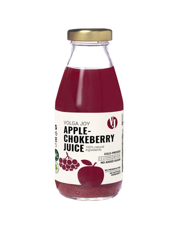 Volga Joy Cold Pressed Apple & Chokeberry Juice (No Added Sugar) 300ml