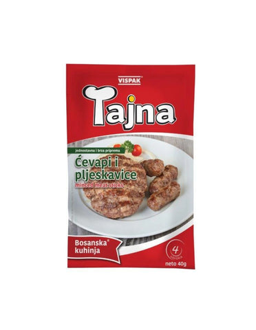 Vispak Tajna Kebab and Burger Seasoning 40g