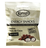 Kartago Pops Coconut Pops Energy Snacks 12 pack Each 50g