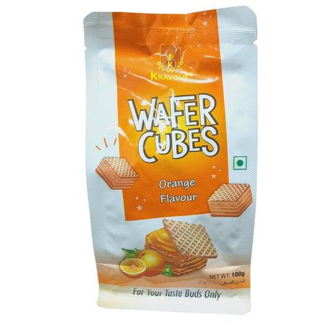 Kravour Orange Wafer Cubes 100g